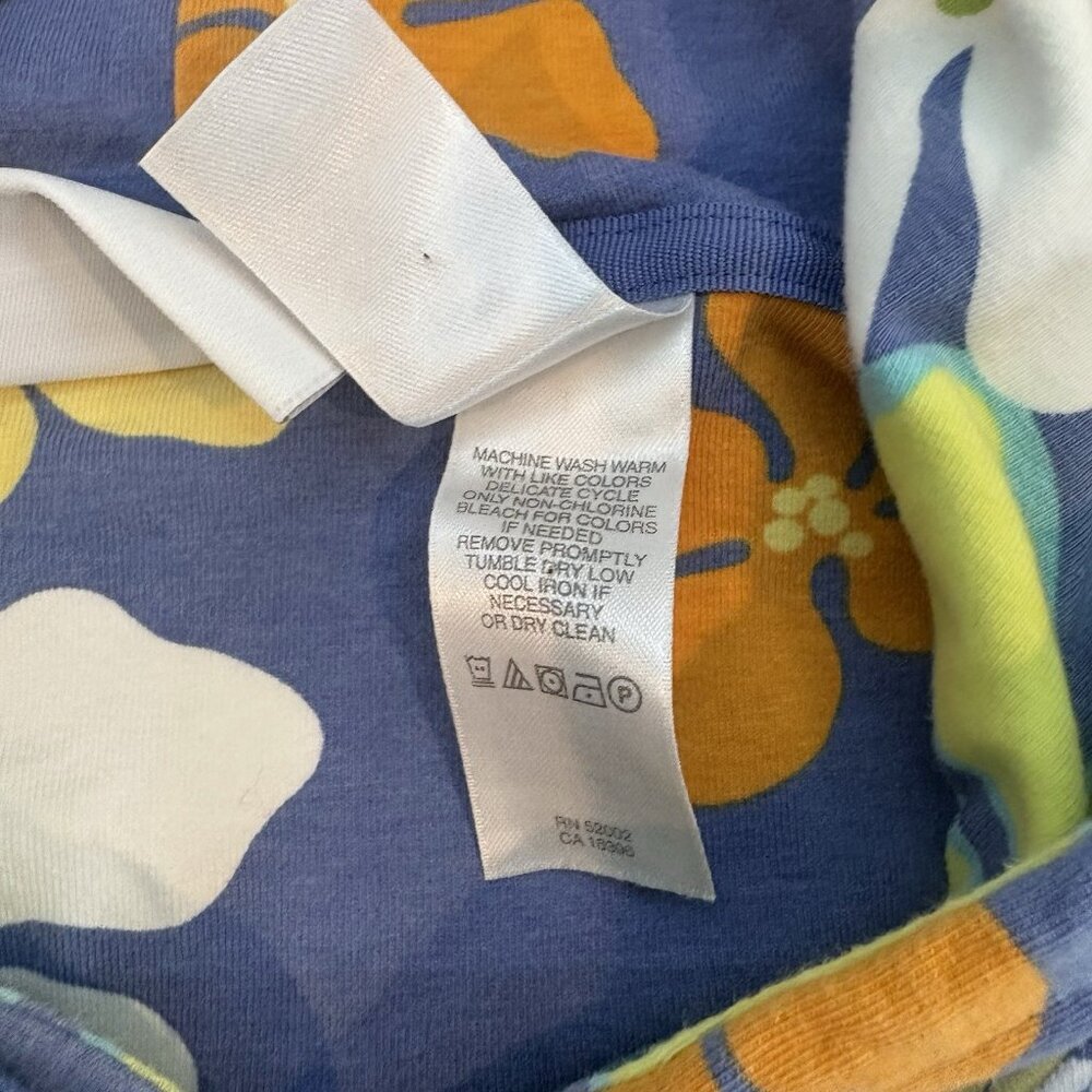 Liz Claiborne Vintage Floral Dress/Swimsuit Cover Up SZ Large Stretch, Retro - Picture 6 of 6